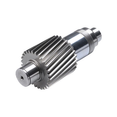 Chrome Plating Long Axis Rolled Steel 4140 Forging Helical Gear Shaft