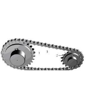 C45 Material 428*18T Steel Spur Gear Double Heat Treatment Sprocket Gear Chain Wheel